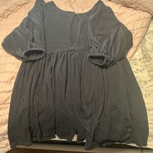 Black Free People Get Obsessed Babydoll dress